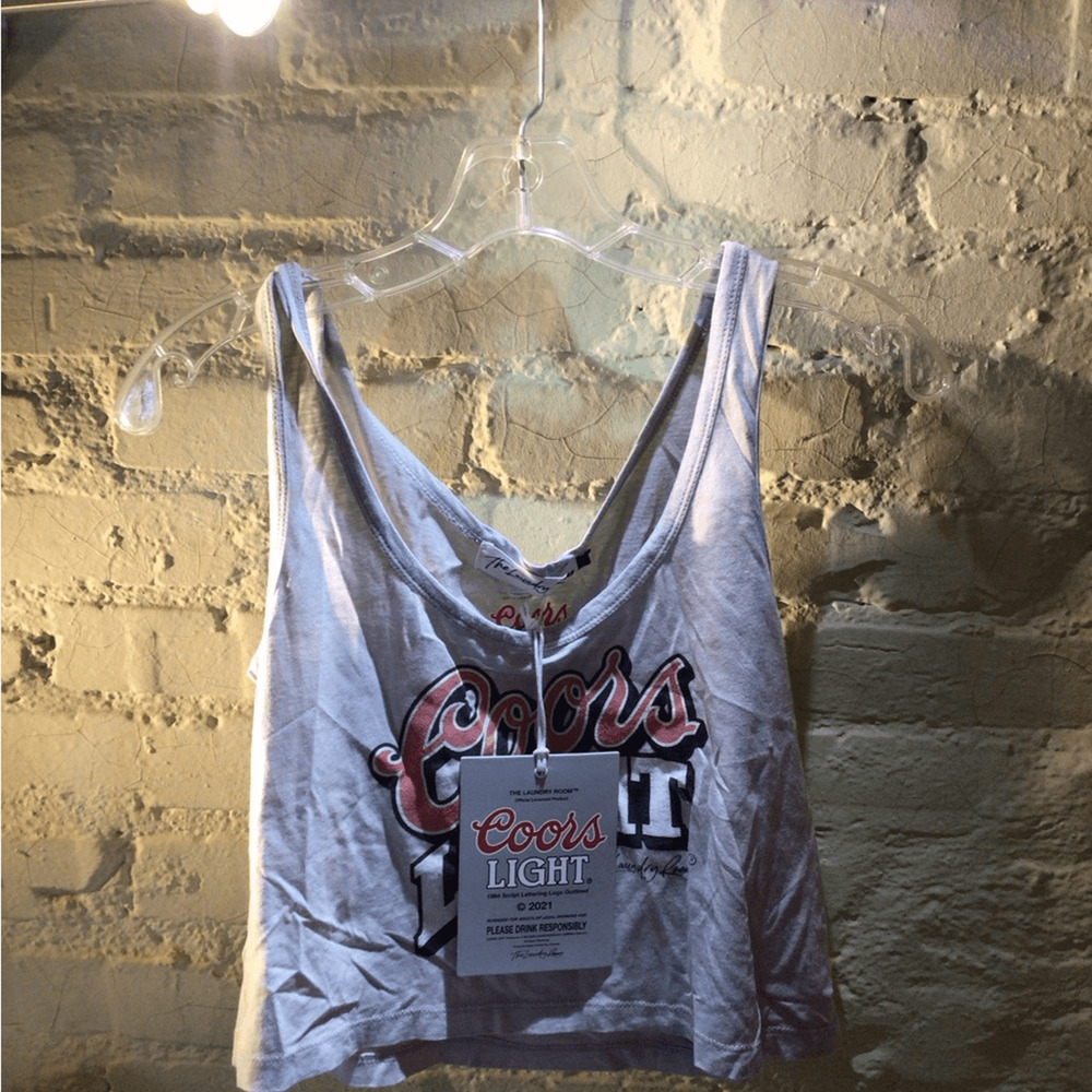 The Laundry Room White Graphic Crop Top